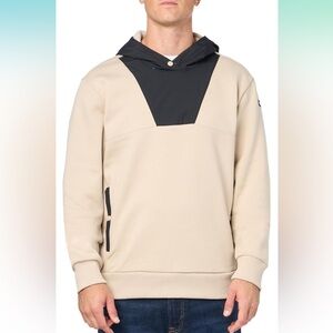 Columbia Mens Wintertrainer Graphic Hoodie Beige Black Sz XXS